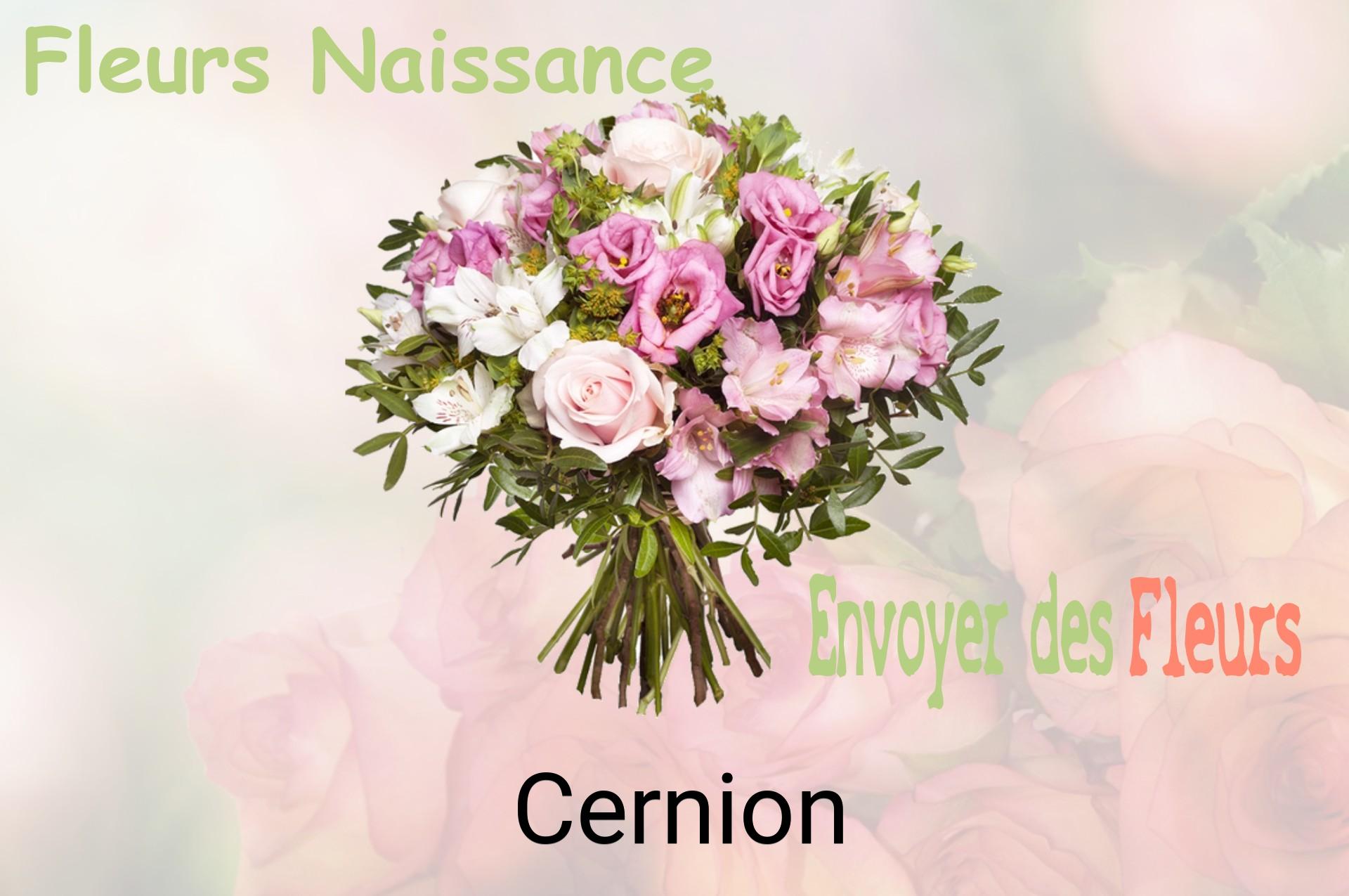 Bouquet de fleurs de naissance livré à Cernion